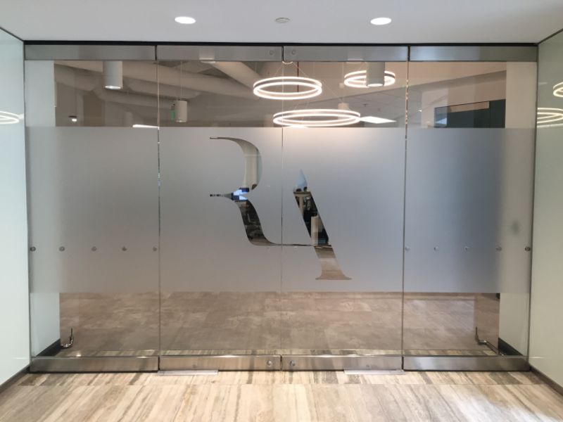 frosted glass graphics in brea ca