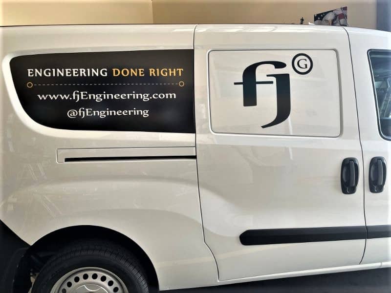 commercial van decals & lettering in los angeles, ca