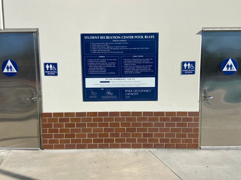 pool signs in fullerton, ca