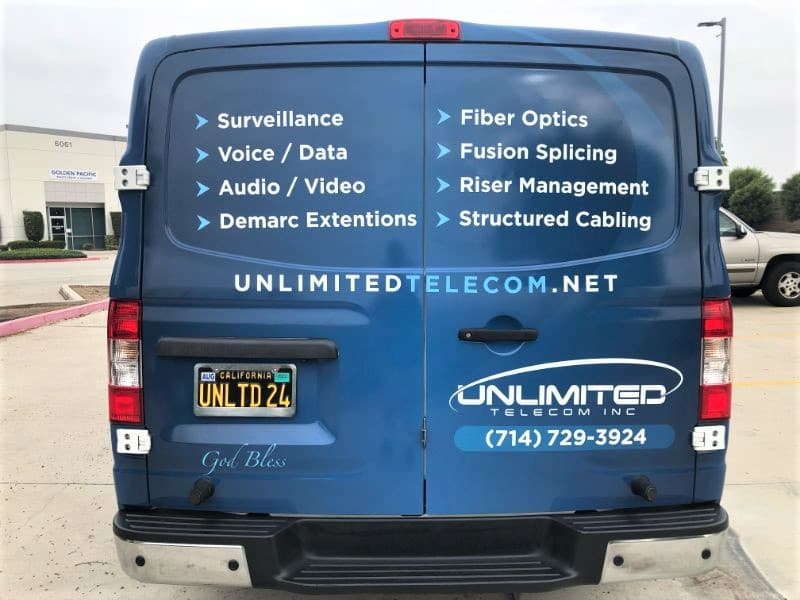 NV2500 Van Wraps in Fullerton CA