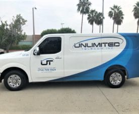 Sprinter Van partial wraps in Fullerton, ca