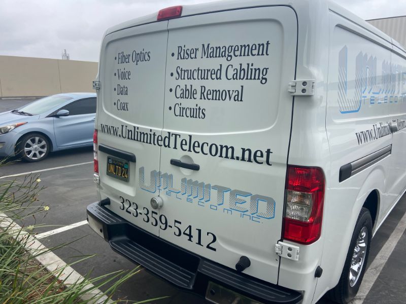 Van Wraps before rebranding in Fullerton CA