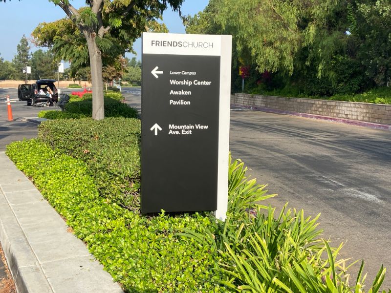 Wayfinding signs in Orange County CA