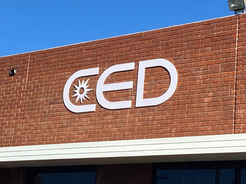New building sign in Los Angeles
