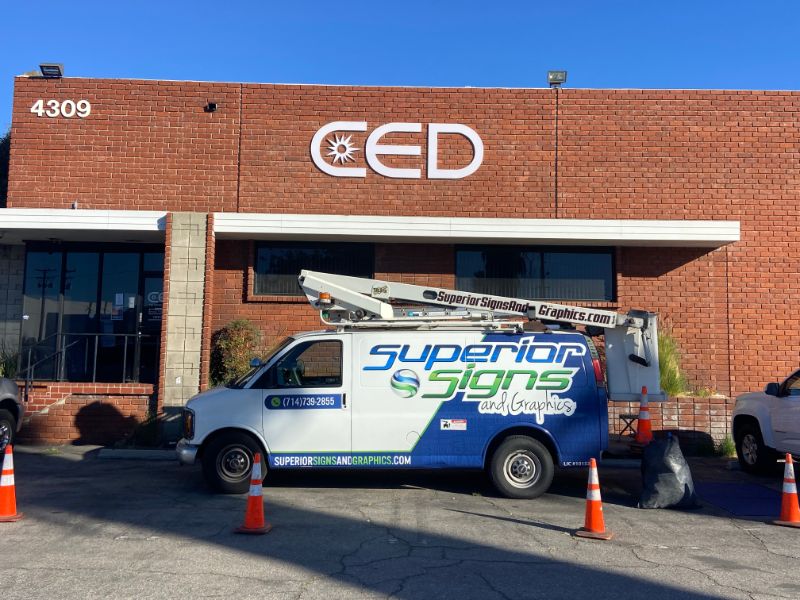 building signs fabricated and installed in los angeles, ca