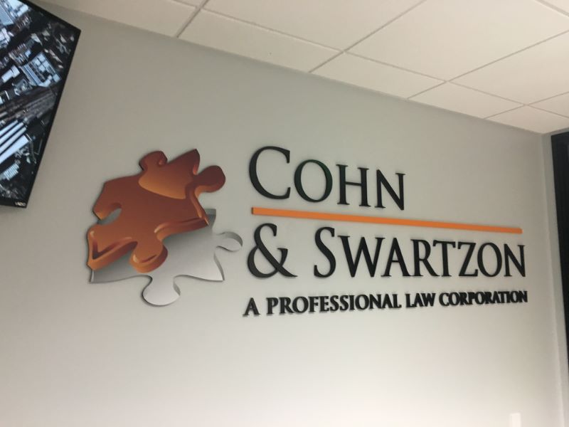 Dimensional letter logo lobby signs in Anaheim CA