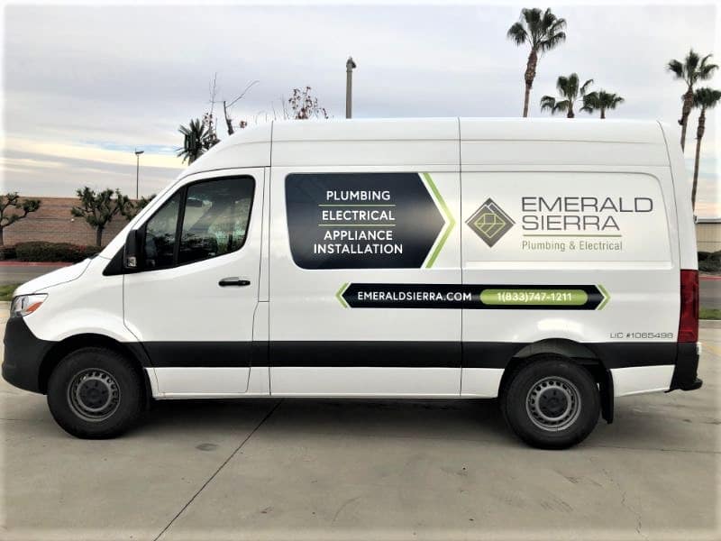 Sprinter van decals and lettering in Orange County CA