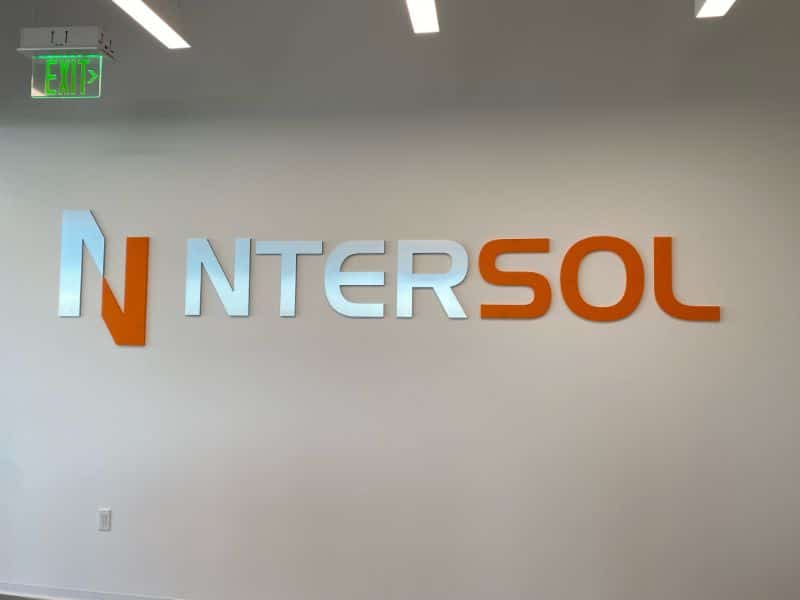 Custom reception area signs in Irvine CA
