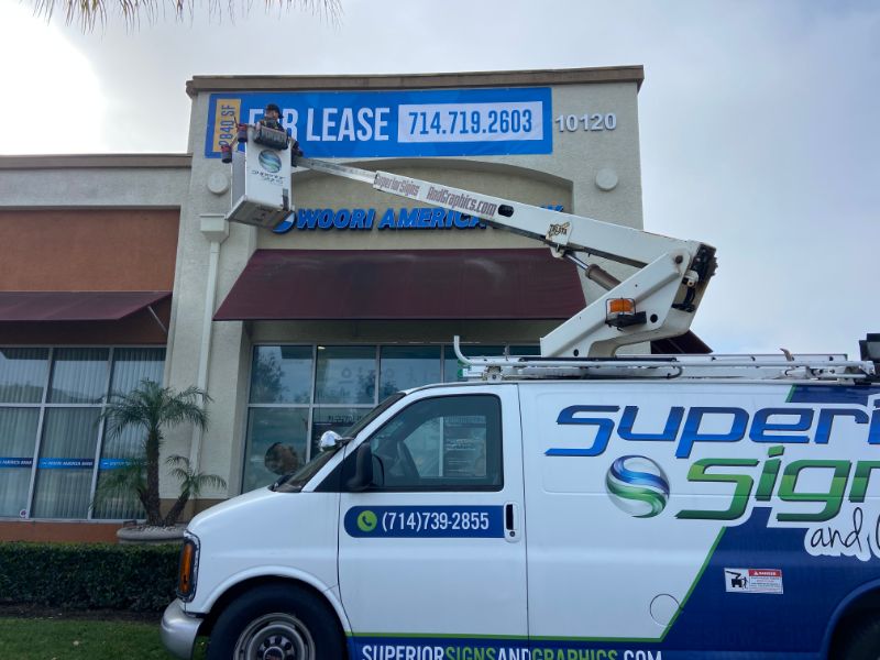 large banner installations in garden grove, ca