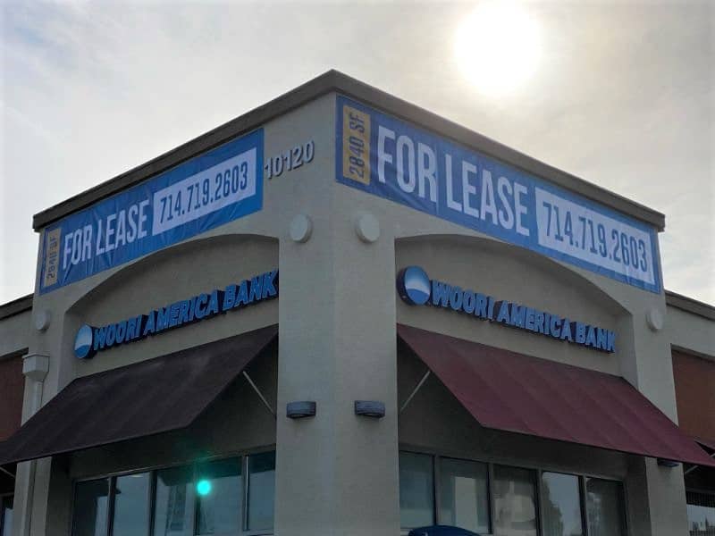 property for lease signs and banners in garden grove, ca