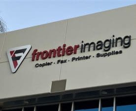 New building sign in Santa Fe Springs CA