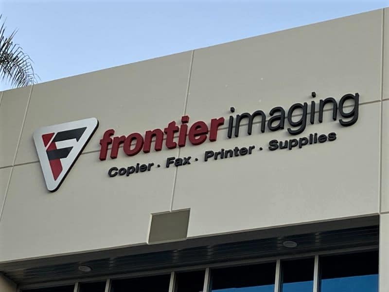 New building sign in Santa Fe Springs CA
