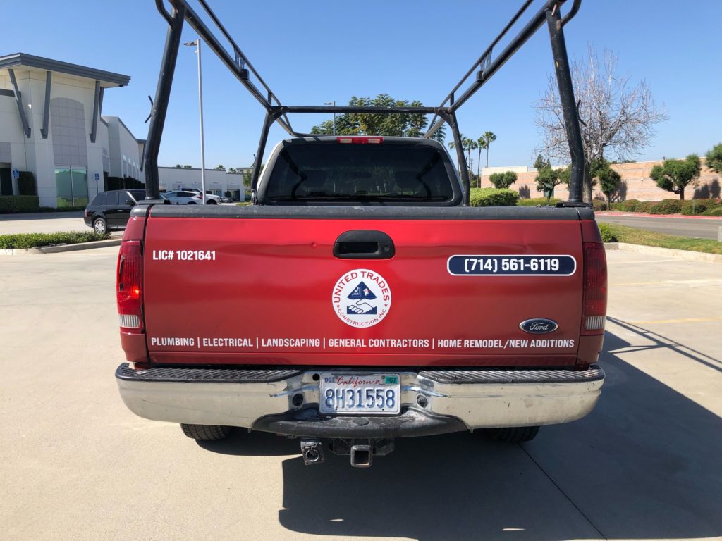 vinyl graphics for commercial trucks in fullerton, ca