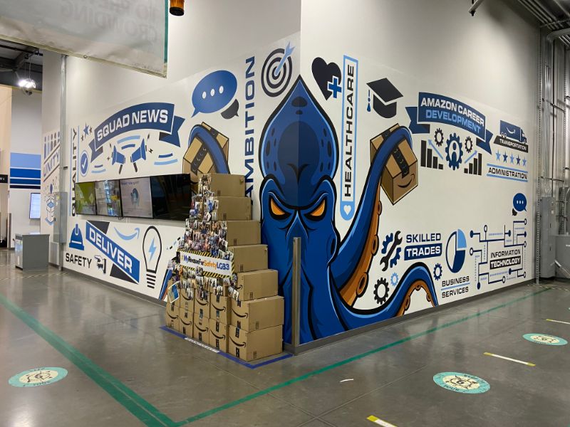 wall graphics for commercial buildings in Orange County CA