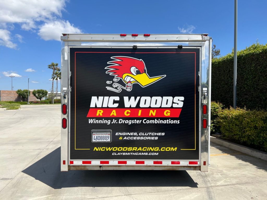 Enclosed Trailer Vinyl Graphics in Buena Park CA