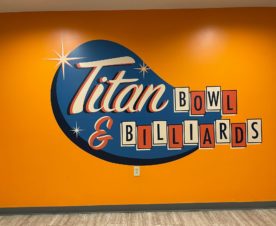 retro wall graphics in Fullerton CA