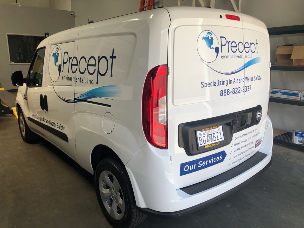 commercial van vinyl graphics in Orange County