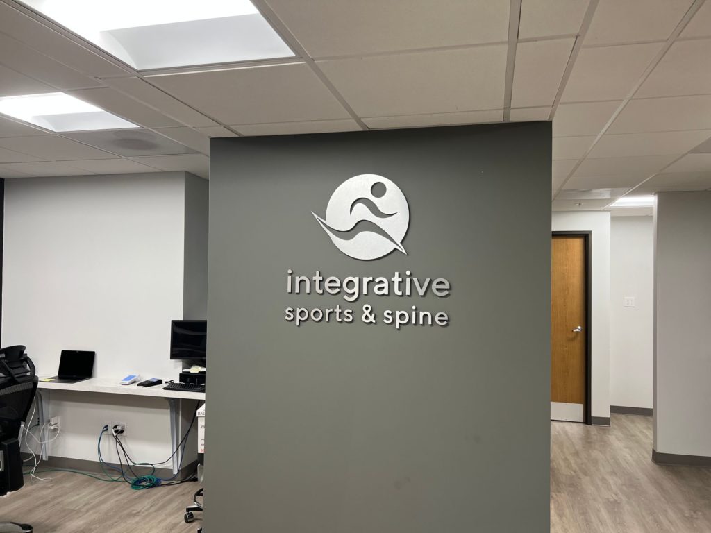 Brushed Metal Lobby Logo Signs for Offices in Long Beach CA