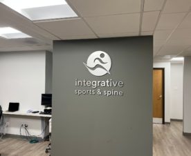 Brushed Metal Lobby Logo Signs for Offices in Long Beach CA
