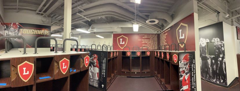 Football Locker Room Wall Wraps in Orange County CA