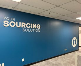 vinyl wall graphics with 3D lettering in Cerritos CA