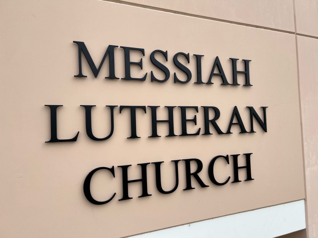 Brushed Aluminum Building Lettering in Orange County CA