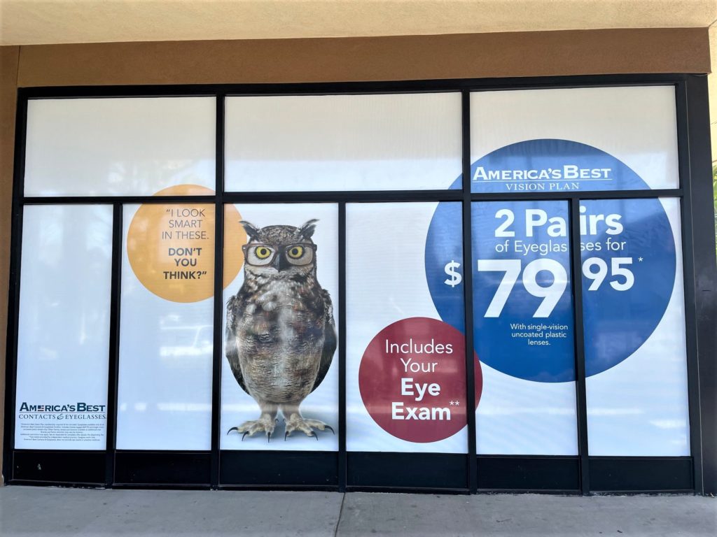 Retail Window Graphics in Orange CA,