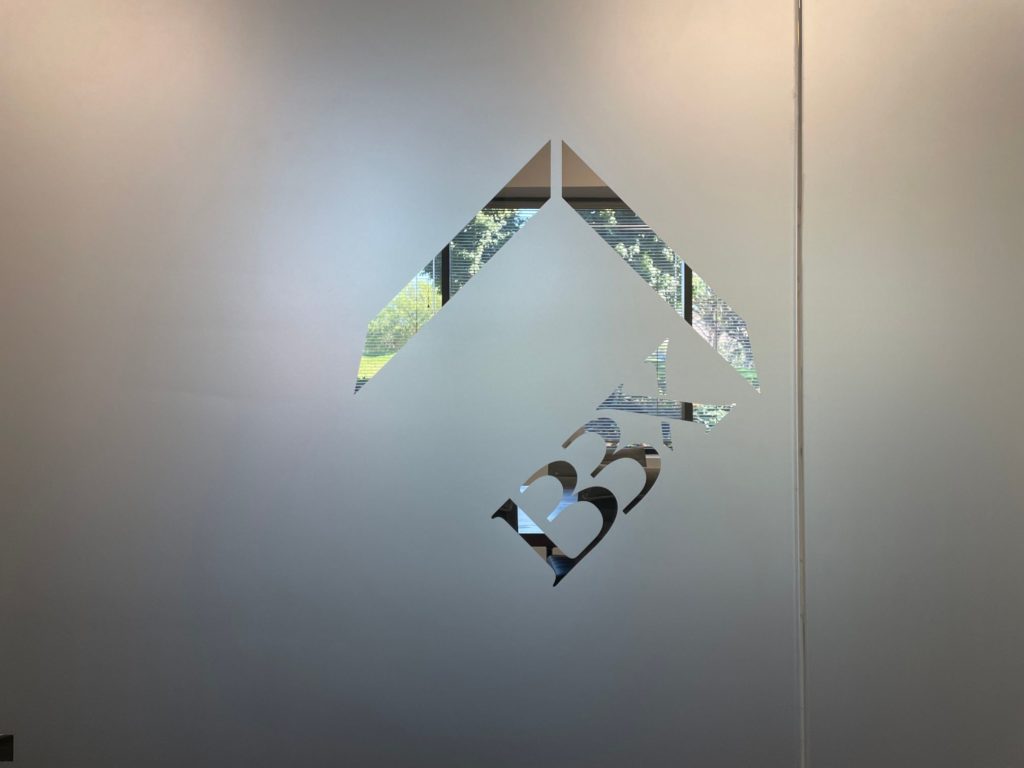 Frosted glass graphics for offices in Los Angeles