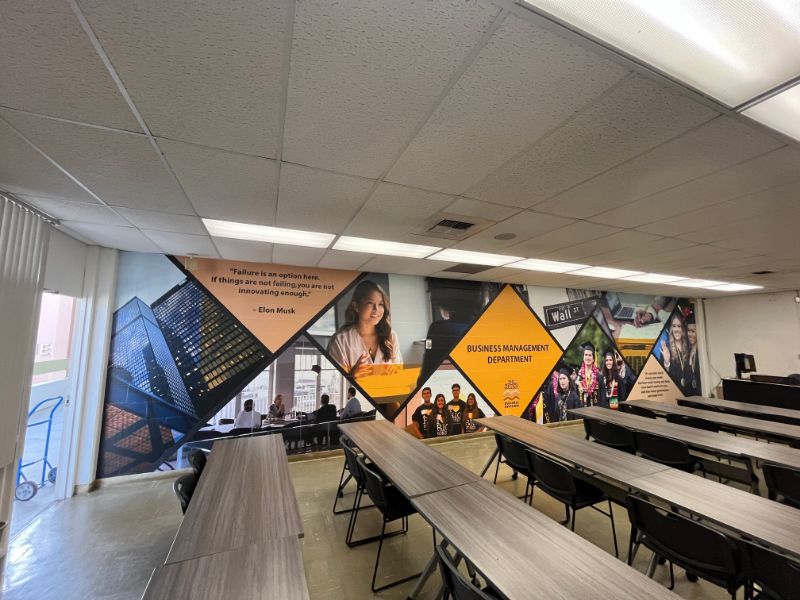 custom wall graphics for schools in los angeles, ca