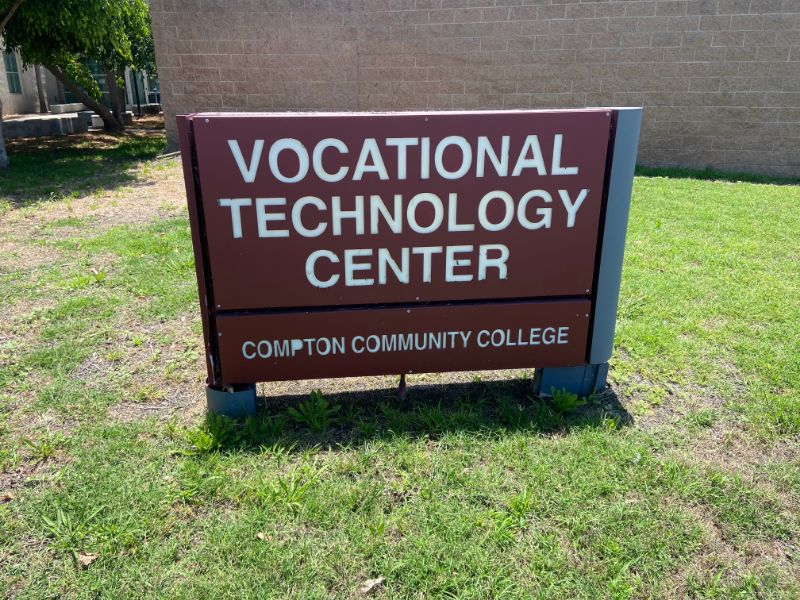 compton monument sign before