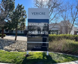 commercial real estate for lease signs with graffiti proof coating in orange county, ca