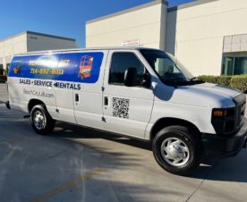 custom designed commercial van graphics in garden grove, ca