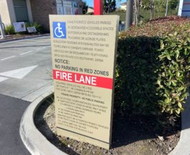 private property signs for retail centers in long beach, ca