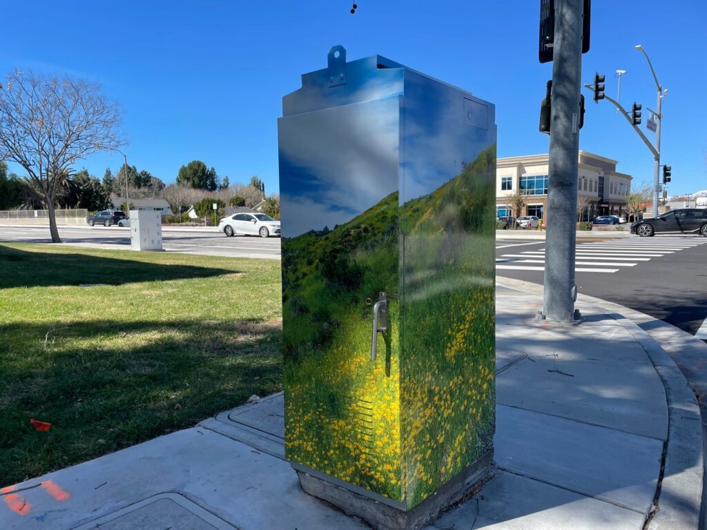 city electrical box vinyl wraps in los angeles
