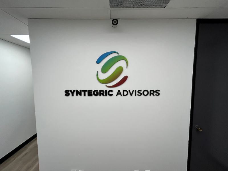 acrylic 3d logo wall signs in los angeles, ca