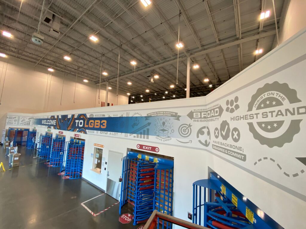 custom wall graphics for distribution centers in orange county, ca