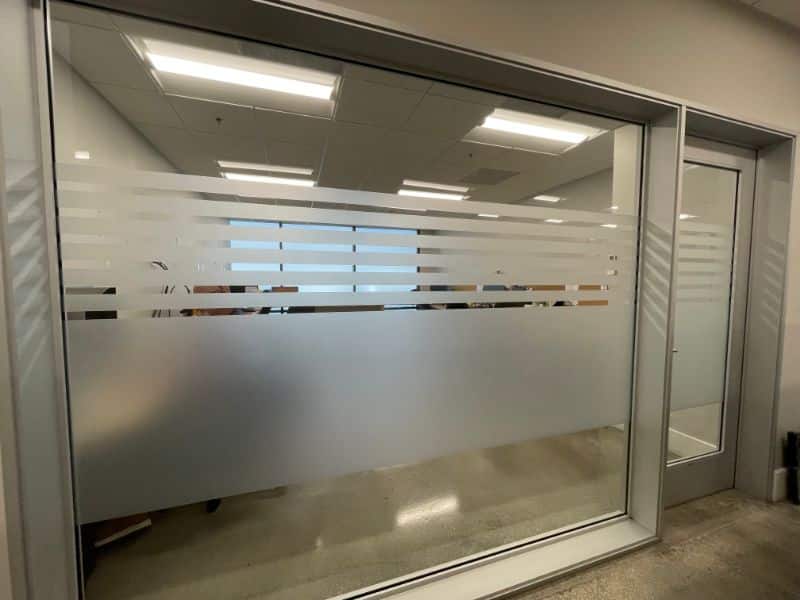 etched glass graphics for conference rooms in orange county, ca
