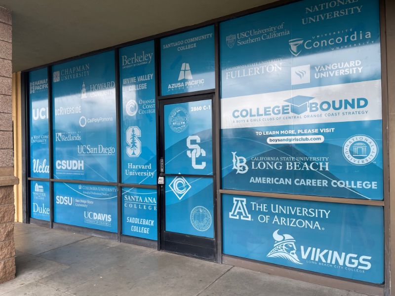 Perforated window graphics in santa ana, ca