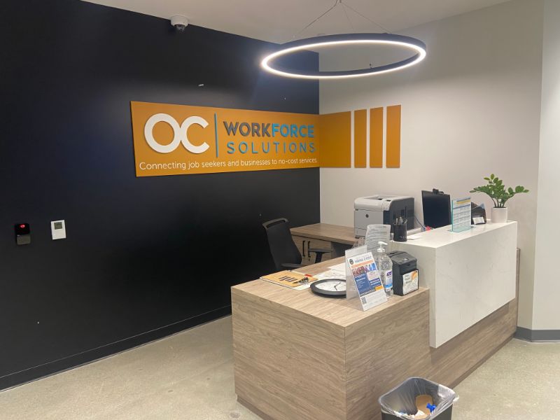 Lobby logo signs for offices in orange county, ca