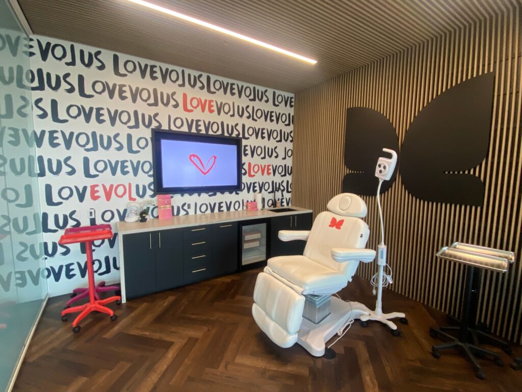 custom printed wallpaper and 3D wall logos in Newport Beach, CA