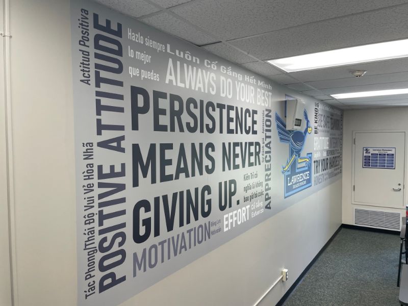 wall wraps for schools in garden grove. ca