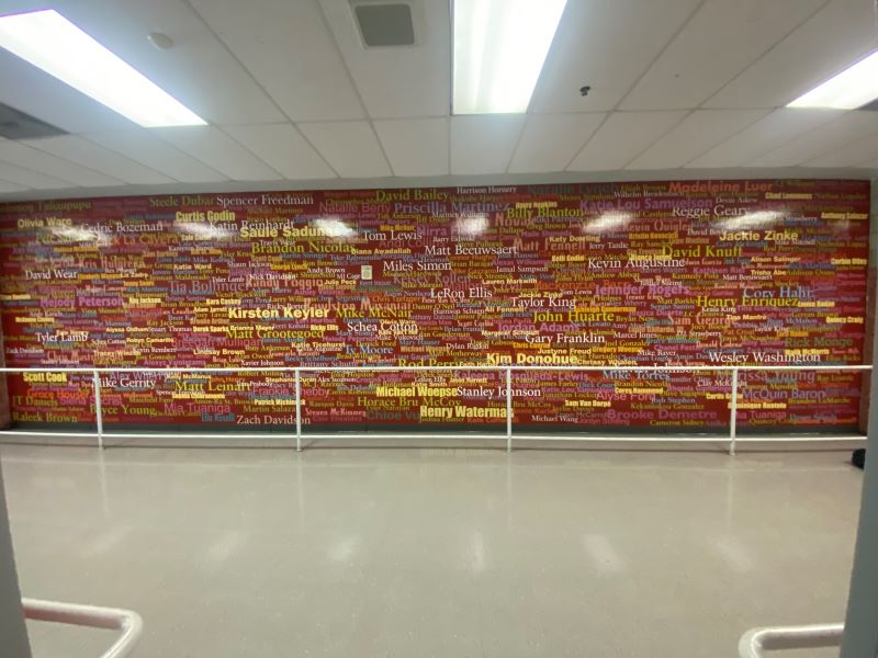 Wall of Champions before