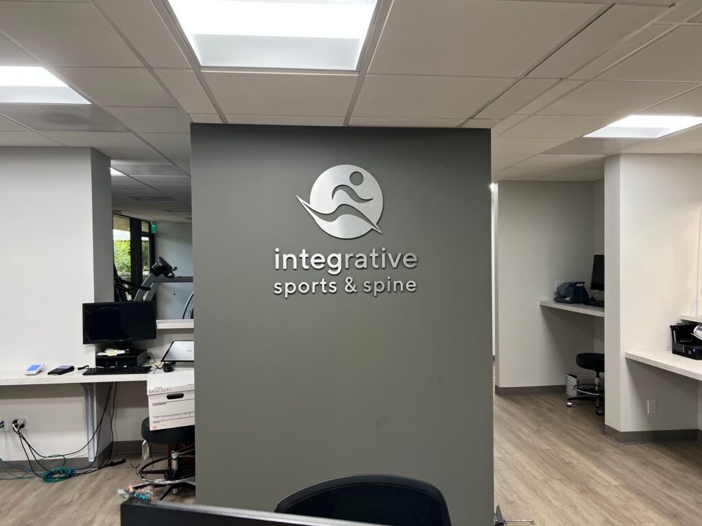 brushed metal lobby logo signs in long beach, ca
