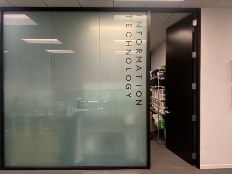 office glass vinyl lettering in newport beach, ca