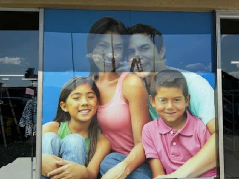 inside mounted window graphics in anaheim, ca