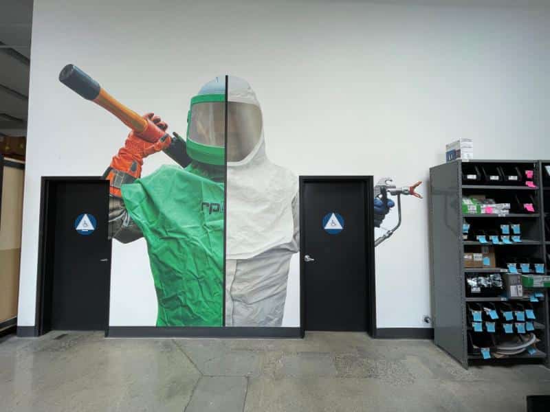 warehouse wall graphics in santa fe springs, ca