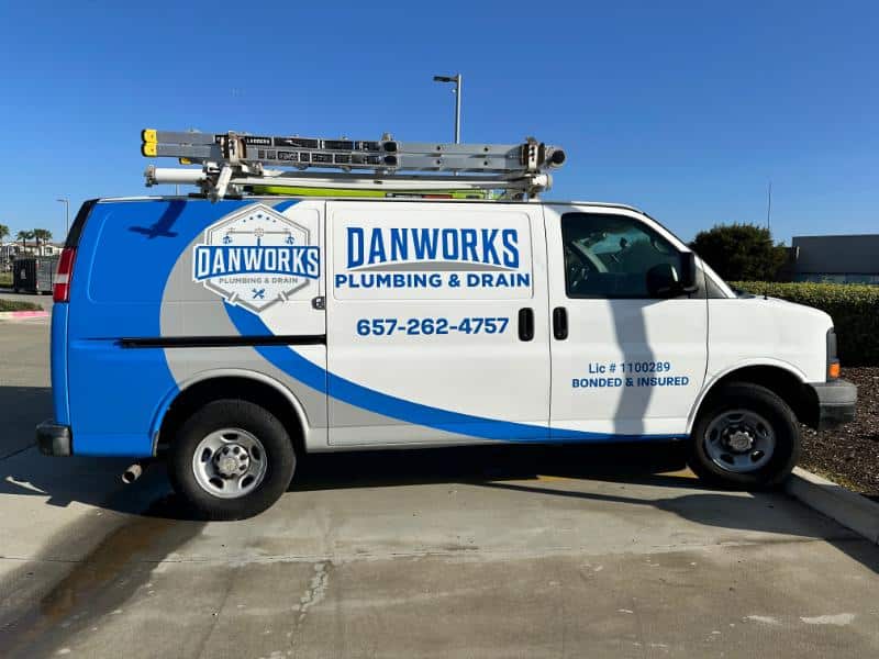 partial wraps for plumbing trucks in ornage, ca 