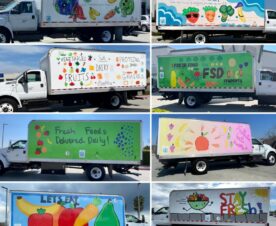 Fullerton School District Box Truck Wraps on 4 vehicles