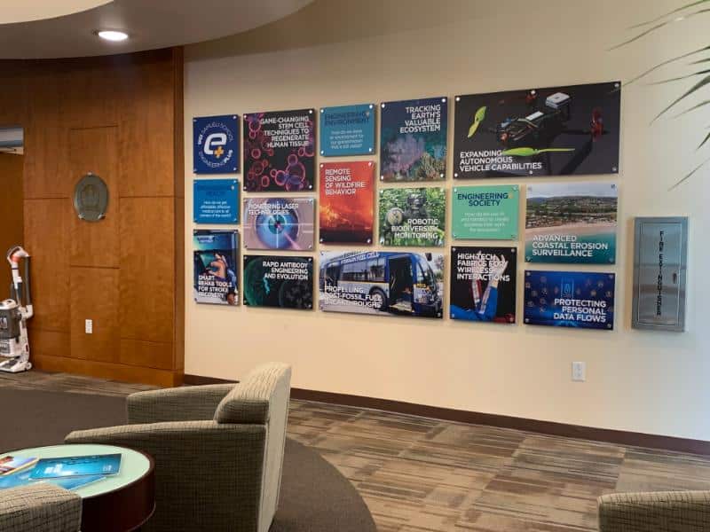 acrylic wall graphics and office wall signs in irvine, ca