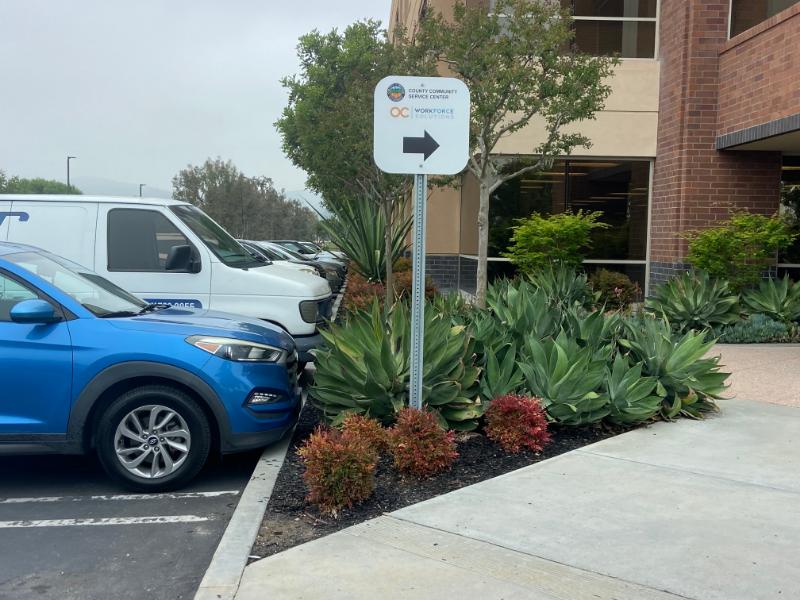 post mounted directional signs in orange county, ca